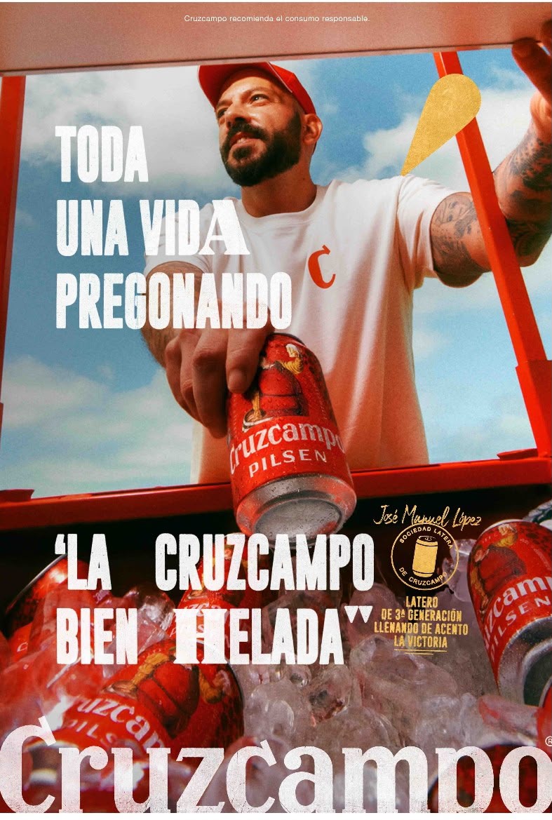 Latero Playero en la campaña Sociedad Latera de Cruzcampo